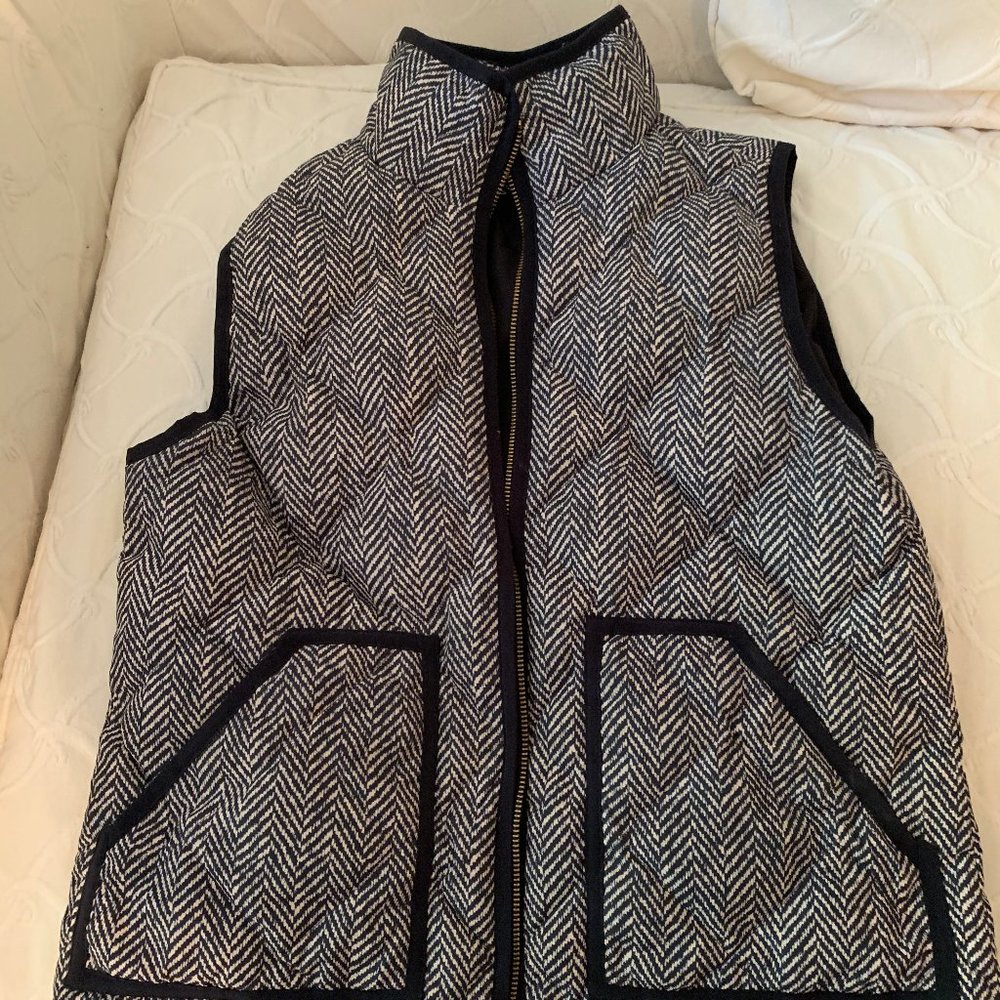 J. Crew Excursion Vest- Small, Herringbone